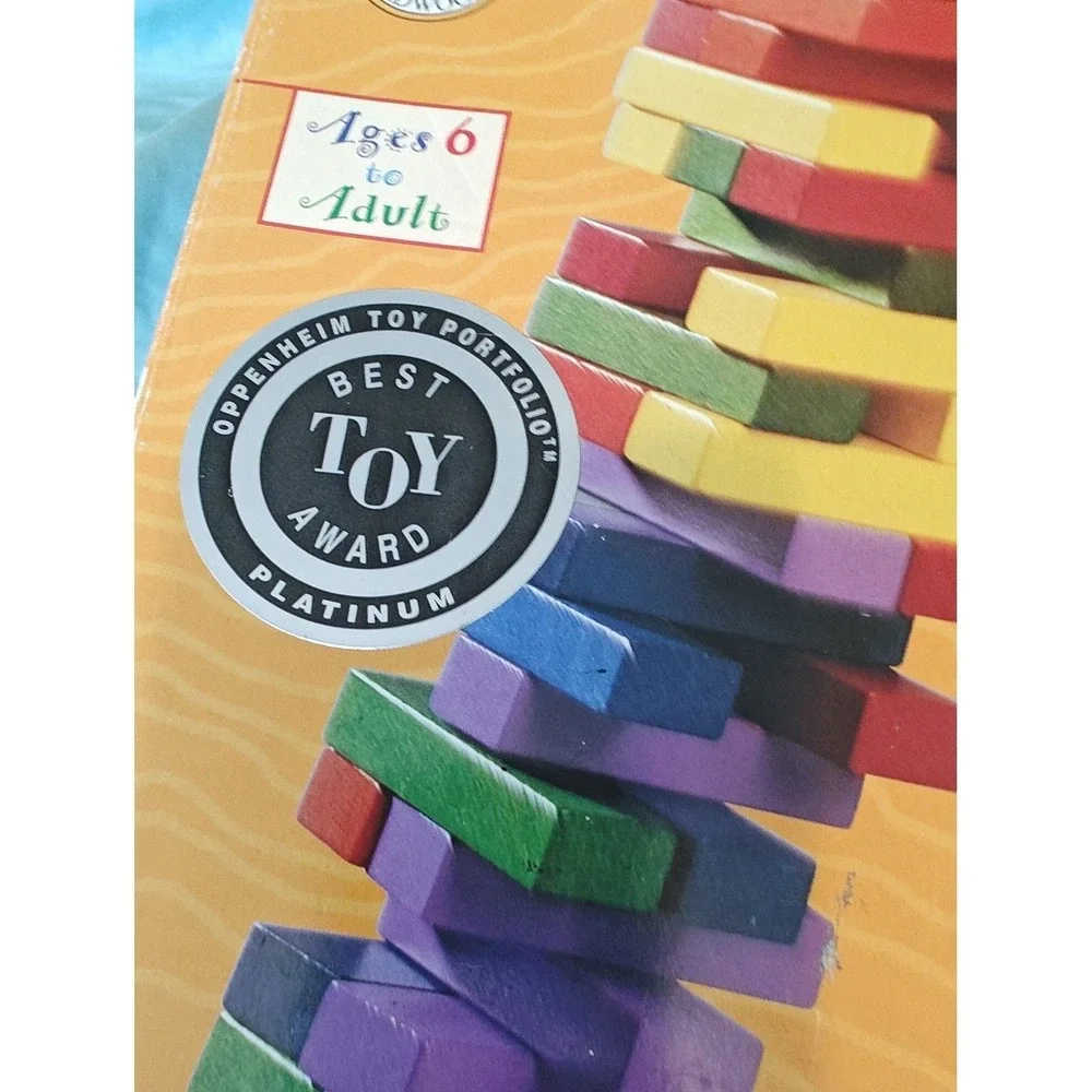 TC‎ Timber Rainbow Timber Stacking Game Kids SizeMulticolor Excellent Wood